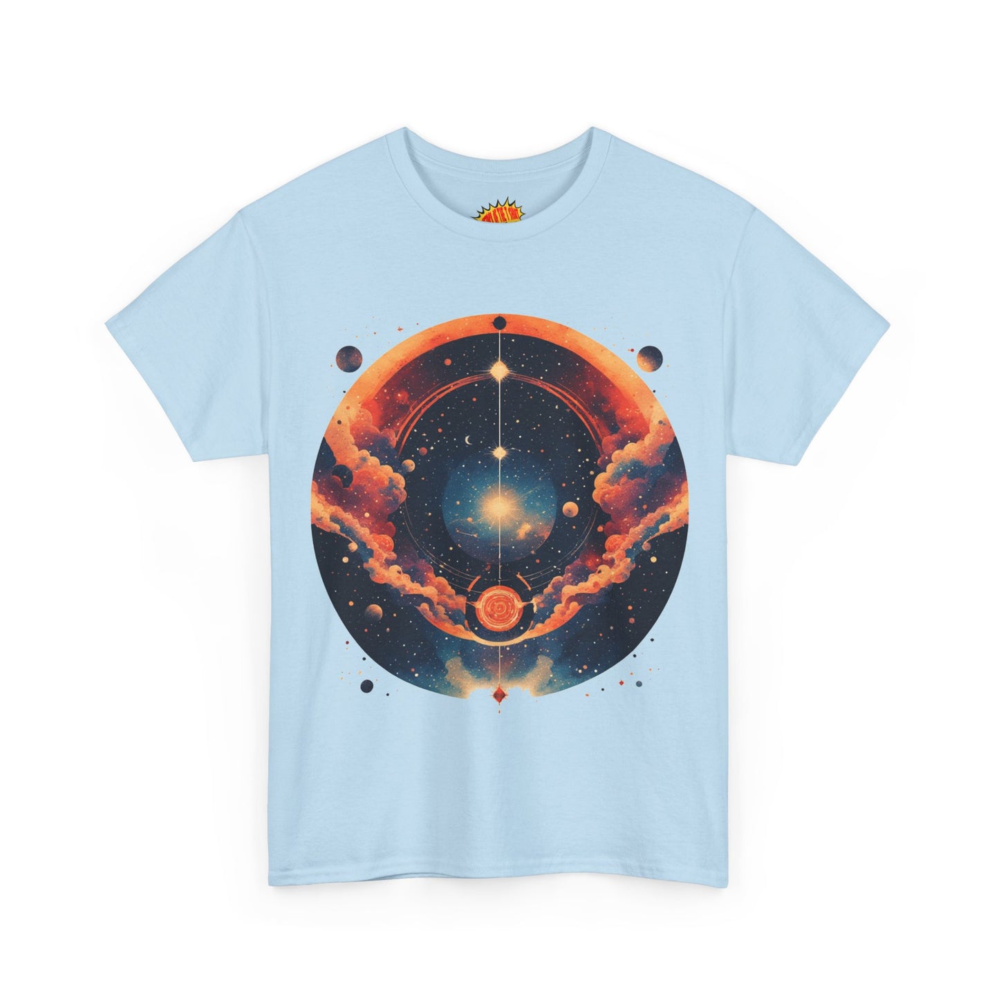 Round Galaxy Graphic Tee Shirt *Multiple Colors*