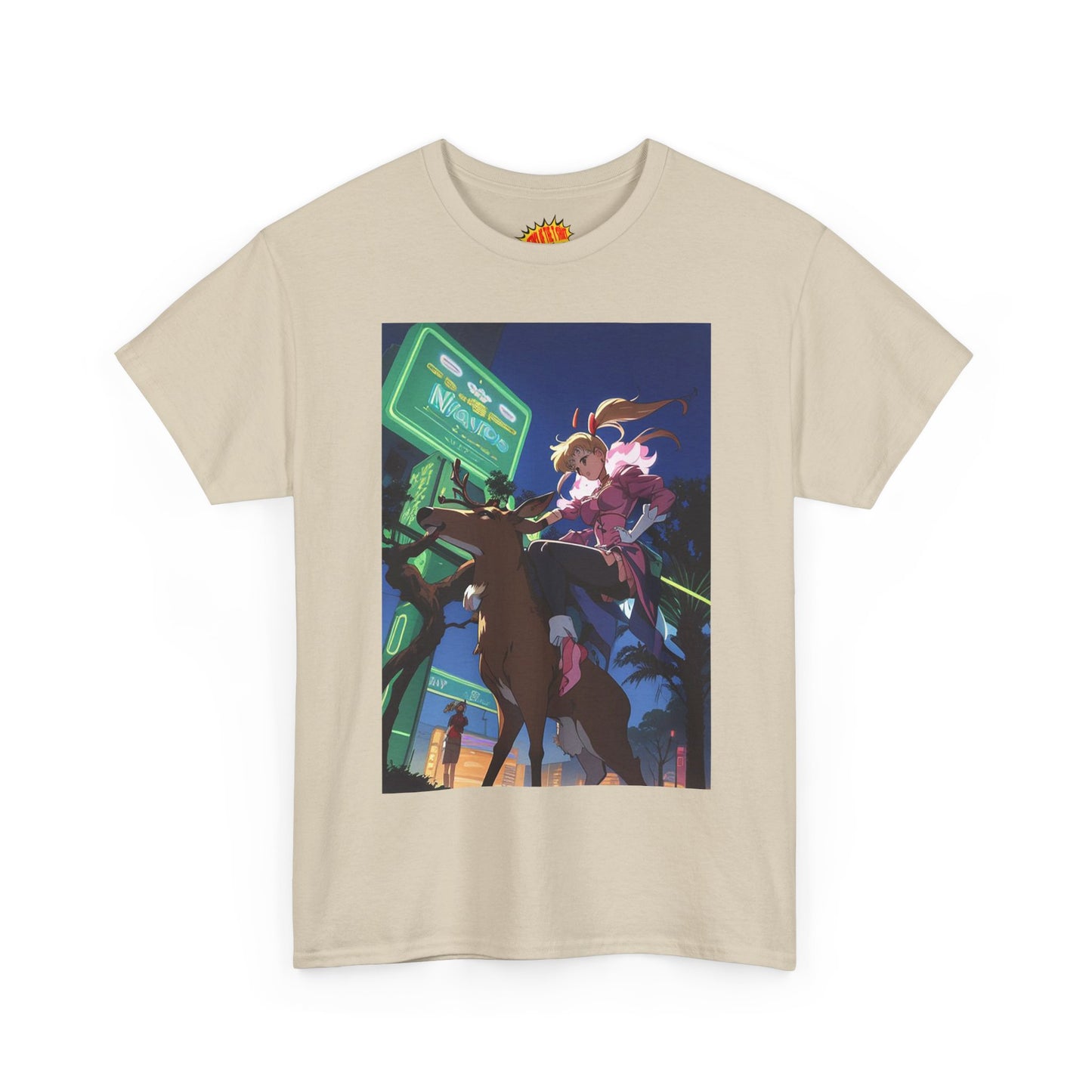 Anime Girl Deer Rider T-Shirt *Multiple Colors*