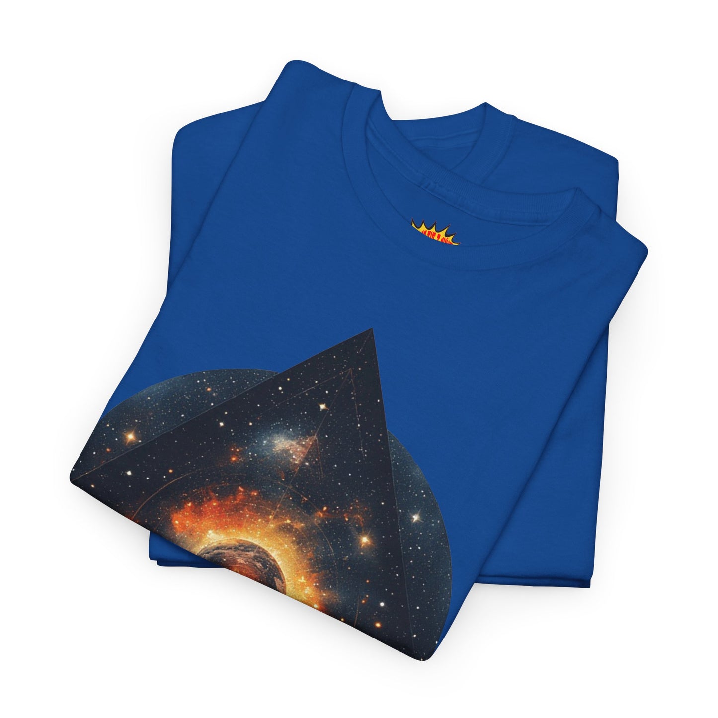 Rounded Diamond Shape Nebula Graphic Space Art Tee Shirt *Multiple Colors*
