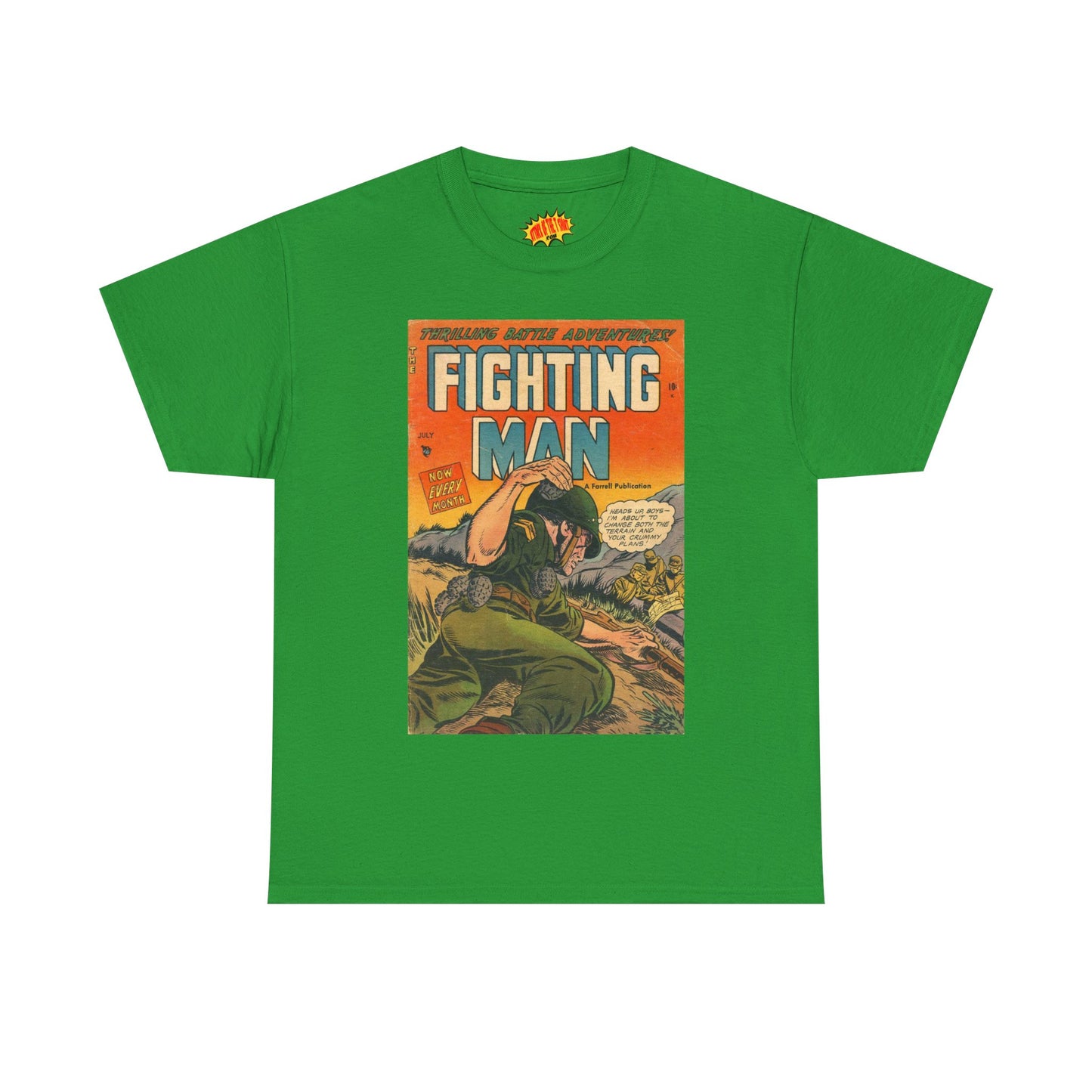 The Fighting Man July Comic Tee Shirt *Multiple Colors*