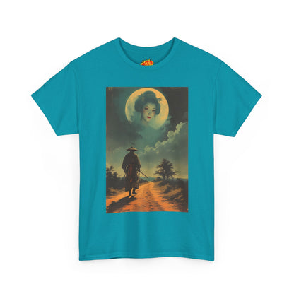 Walking Samurai w/Full Moon Woman T-Shirt