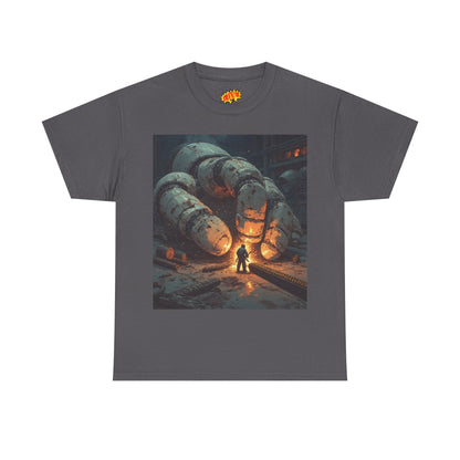 Anime Factory Welder w/Giant Robot Mech Hand T-Shirt