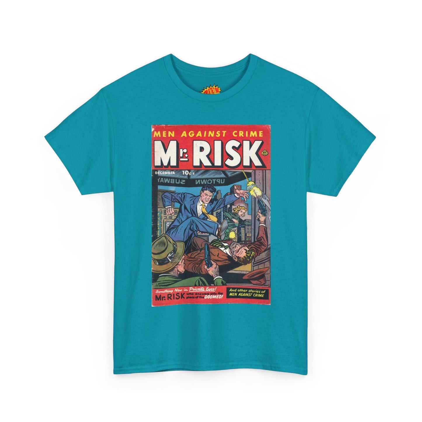 Mr. Risk December Comic Tee Shirt *Multiple Colors*