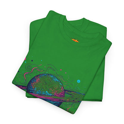 Ringed Planet Space Art Graphic Tee Shirt