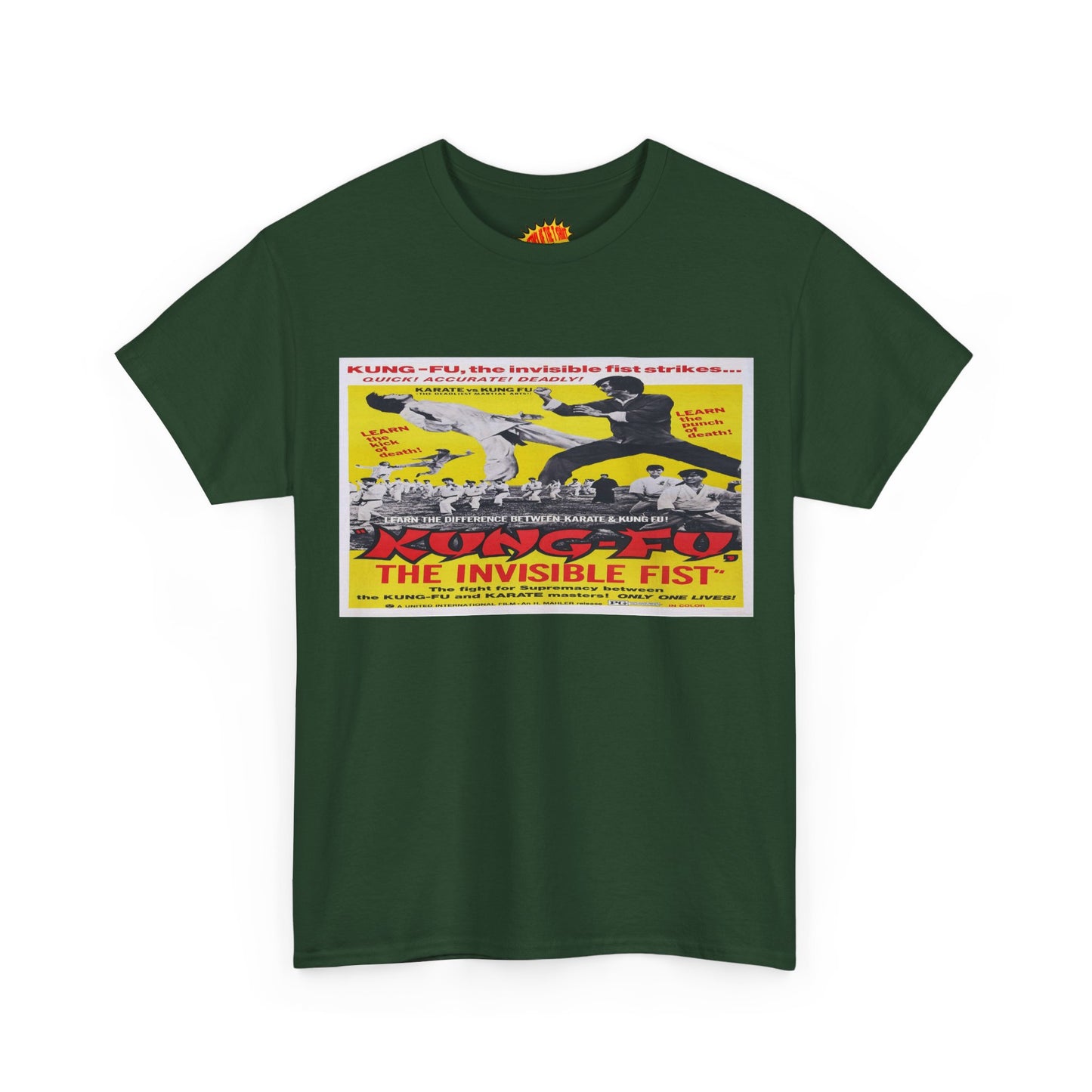 Kung Fu The Invisible Fist Movie Poster T-Shirt *Multiple Colors*