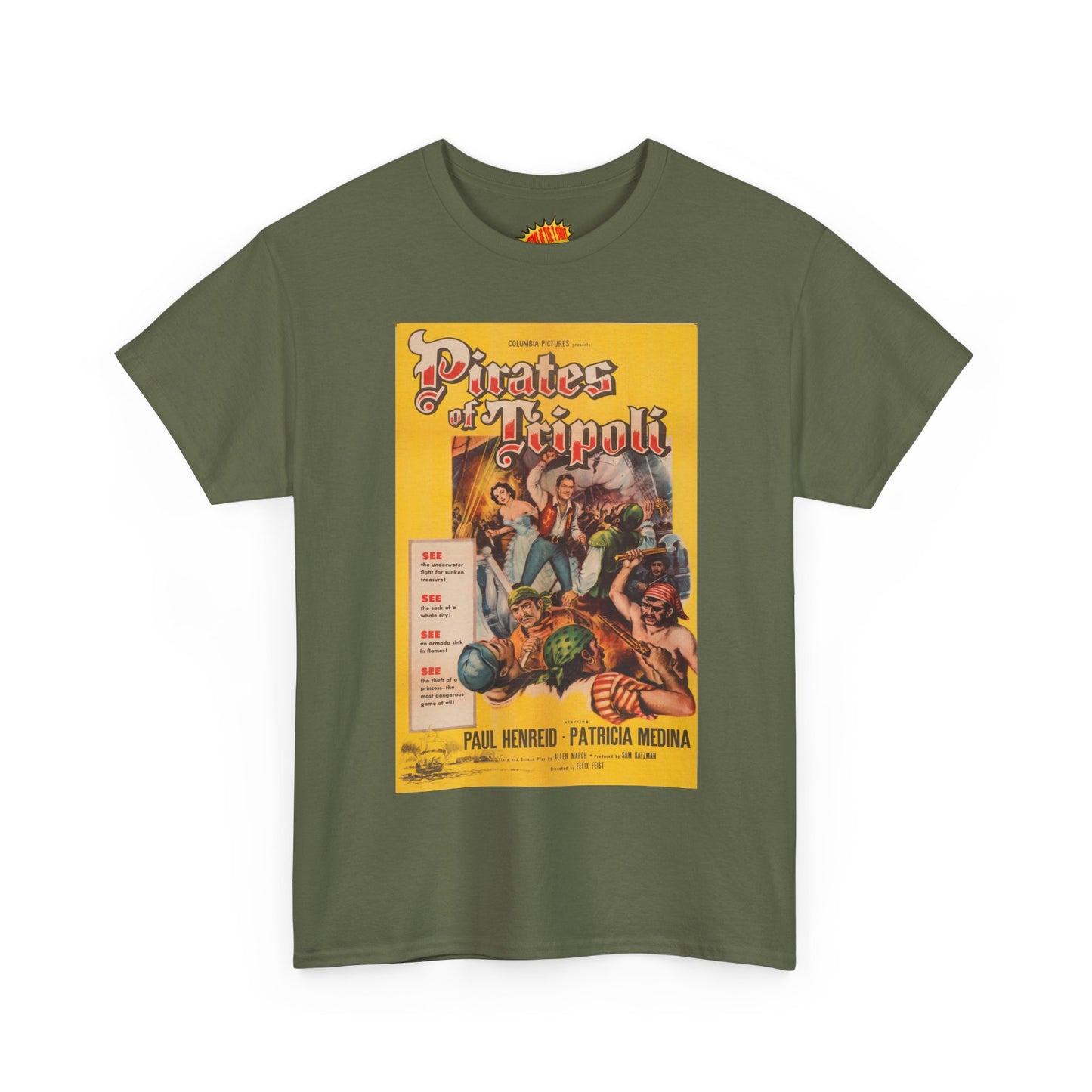 Pirates of Tripoli Movie Poster T-Shirt *Multiple Colors*