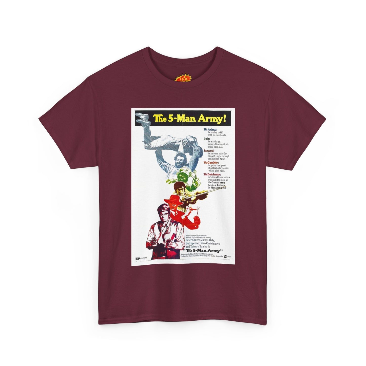 The 5 Man Army Movie Poster T-Shirt *Multiple Colors*