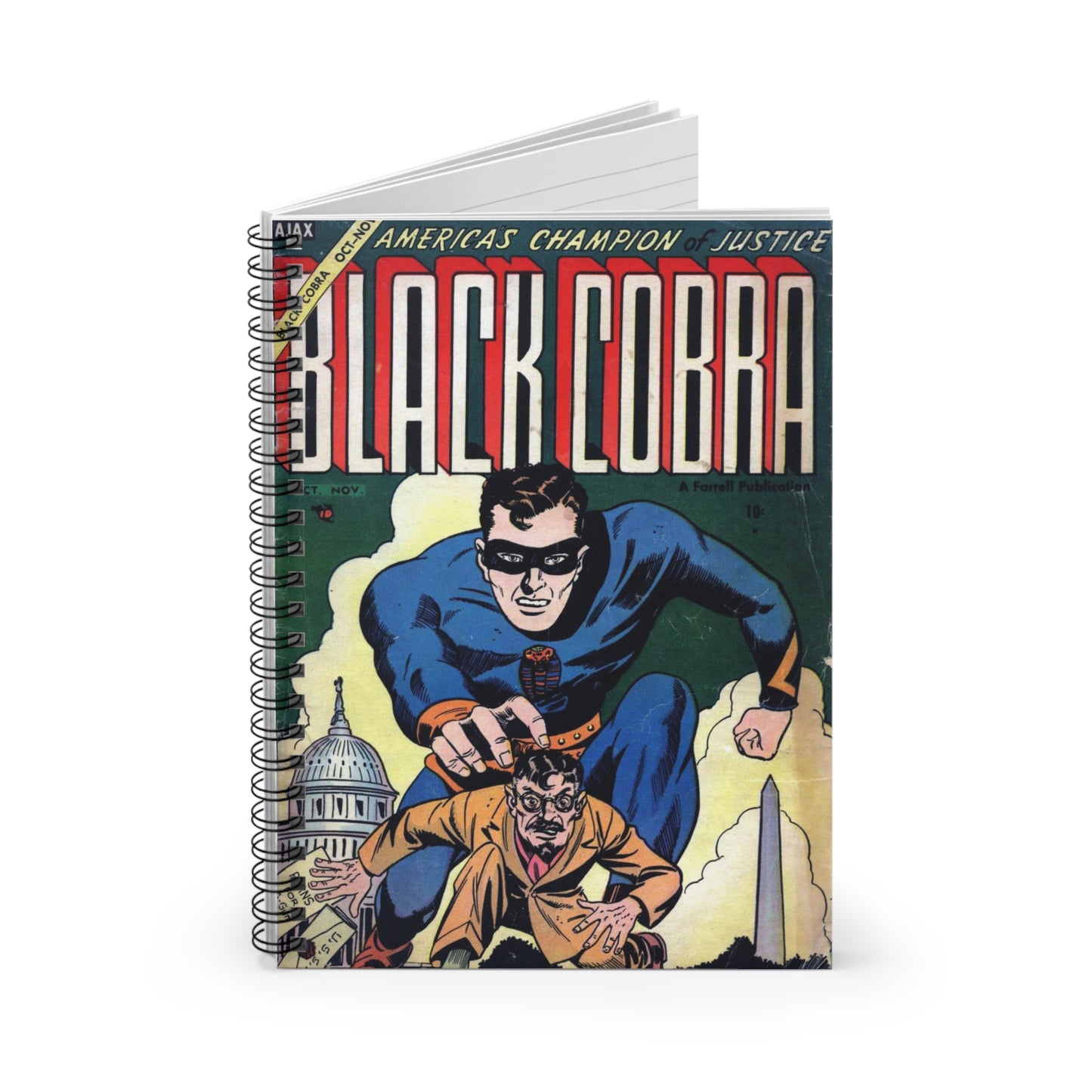 Black Cobra October - November Comic Book Cover Notebook