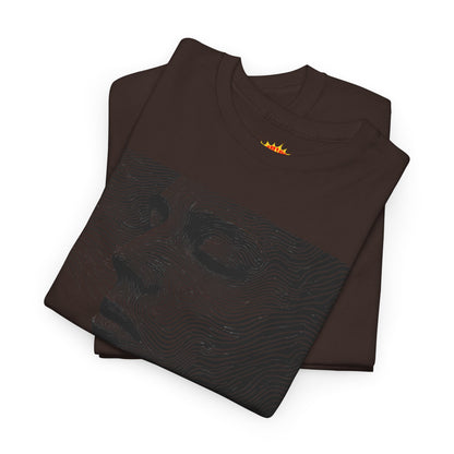Face Line Drawing Portrait Graphic Art Tee Shirt
