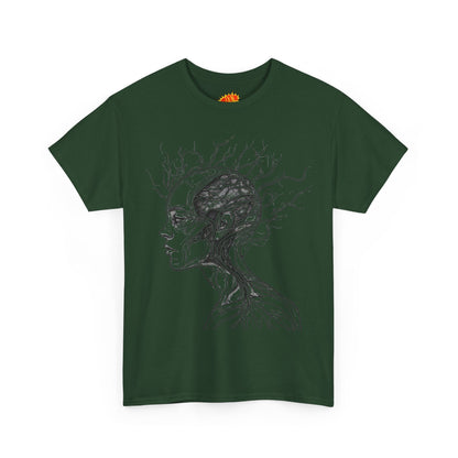 Anatomy Line Drawing Face Graphic Art Tee Shirt