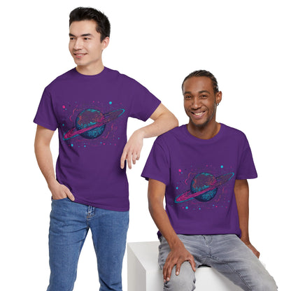 Ringed Planet Space Art Graphic Tee Shirt