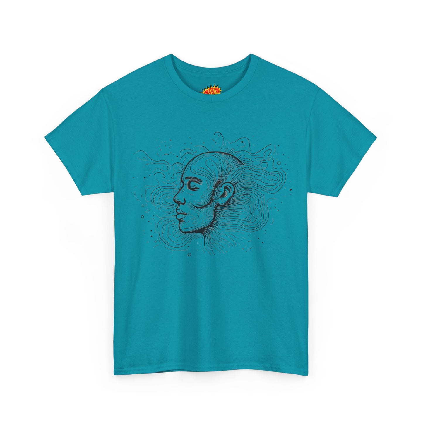 Line Drawing Graphic Art Face Tee Shirt *Multiple Colors*