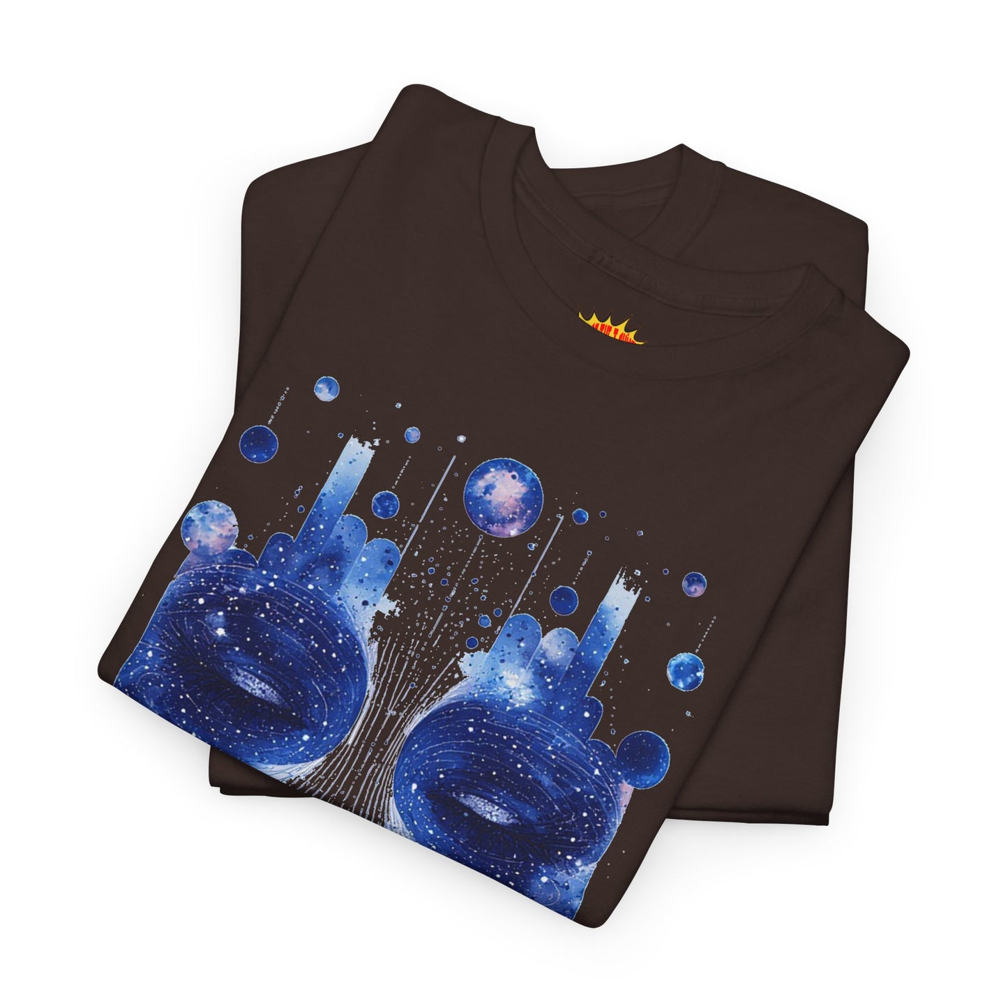 Cosmic Face Galaxy Graphic Space Art Tee Shirt *Multiple Colors*