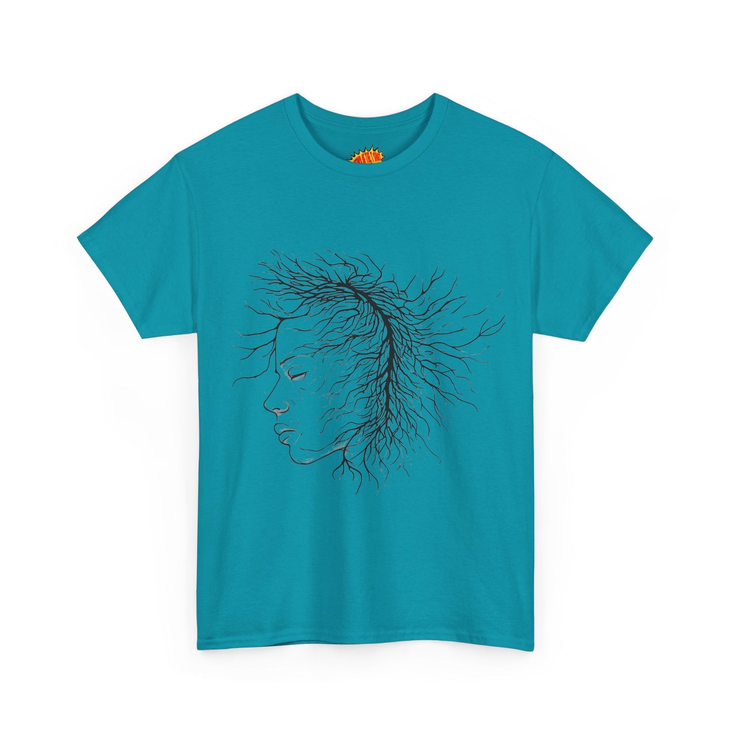 Capillary Face Line Drawing Graphic Art Tee Shirt *Multiple Colors*