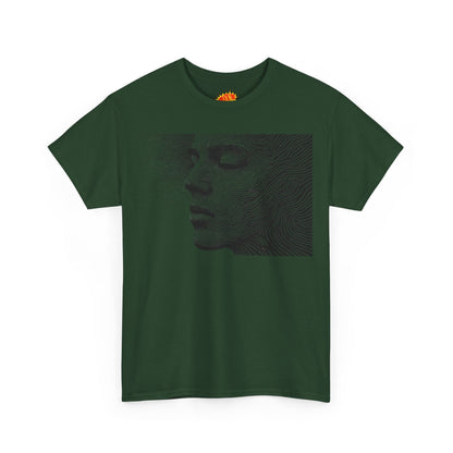 Face Line Drawing Portrait Graphic Art Tee Shirt