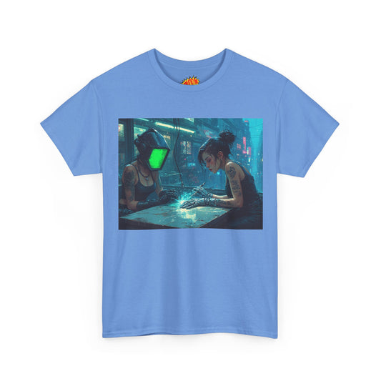 Cyberpunk Ladies Hand Repair Shop Scene T-Shirt *Multiple Colors*