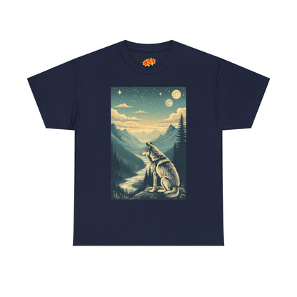 Mountain Wolf Scene T-Shirt