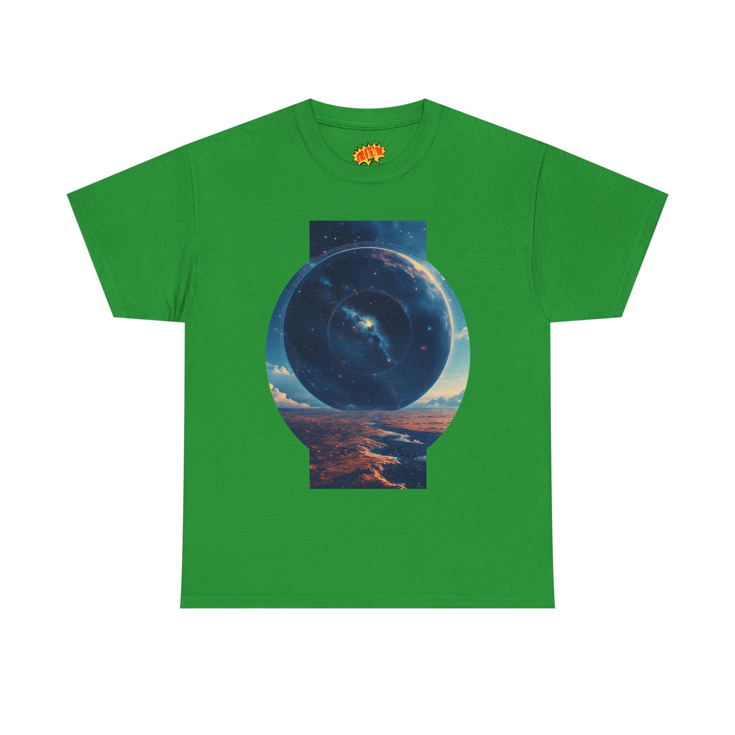 Round Galaxy Space Graphic Art Tee Shirt *Multiple Colors*