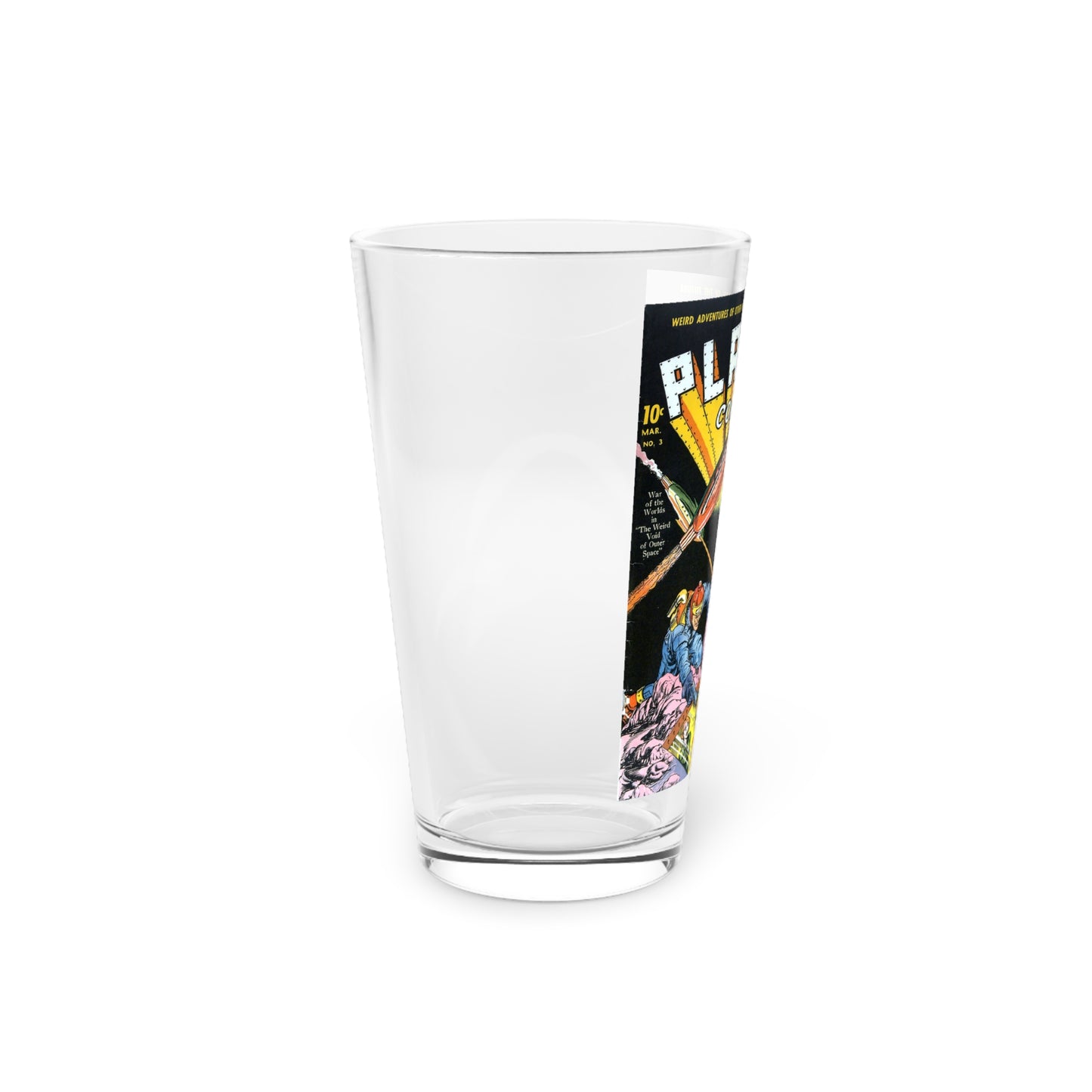 Planet Comics #3 Pint Glass, 16oz