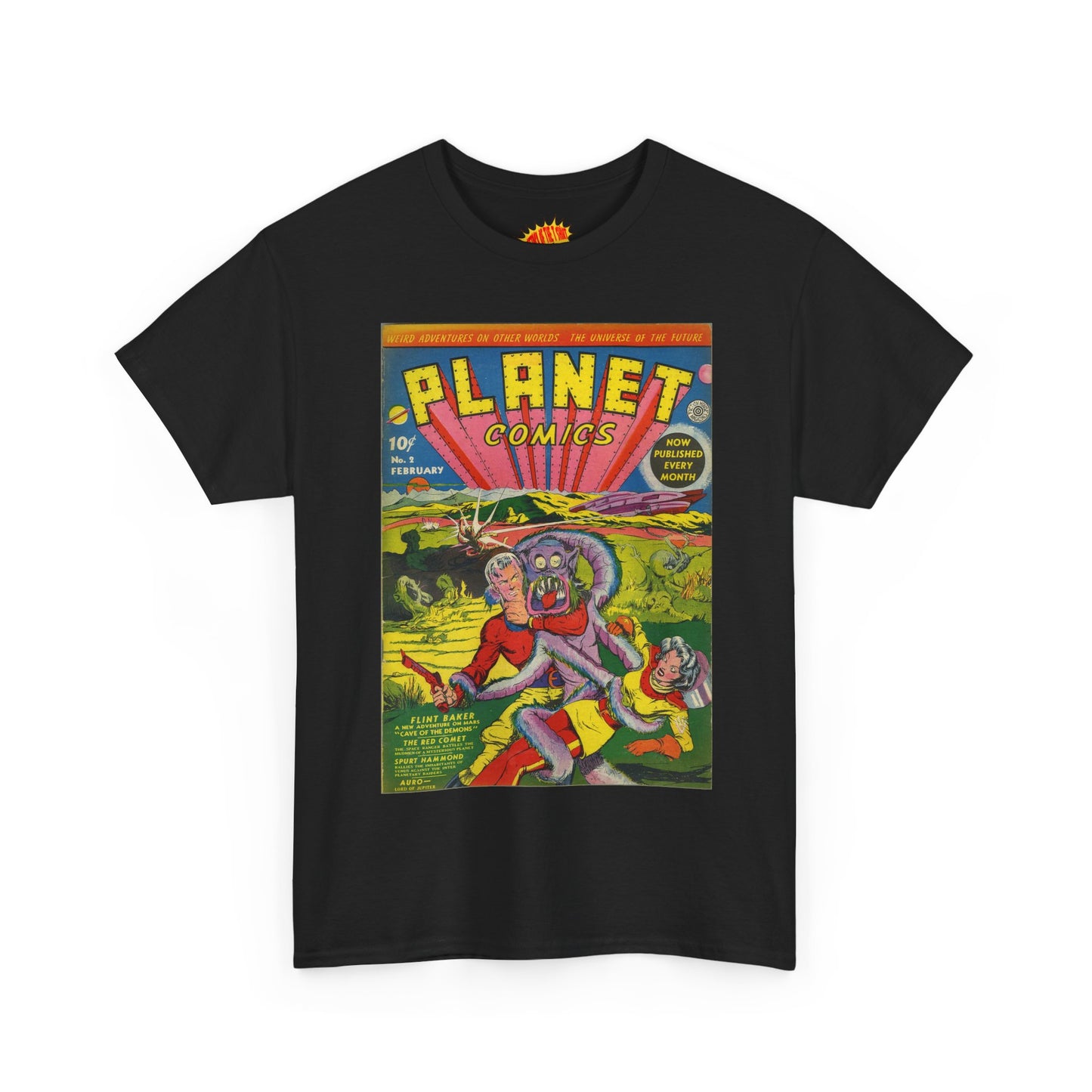 Planet Comics #2 - Heavy Cotton Tee *Dark Colors*