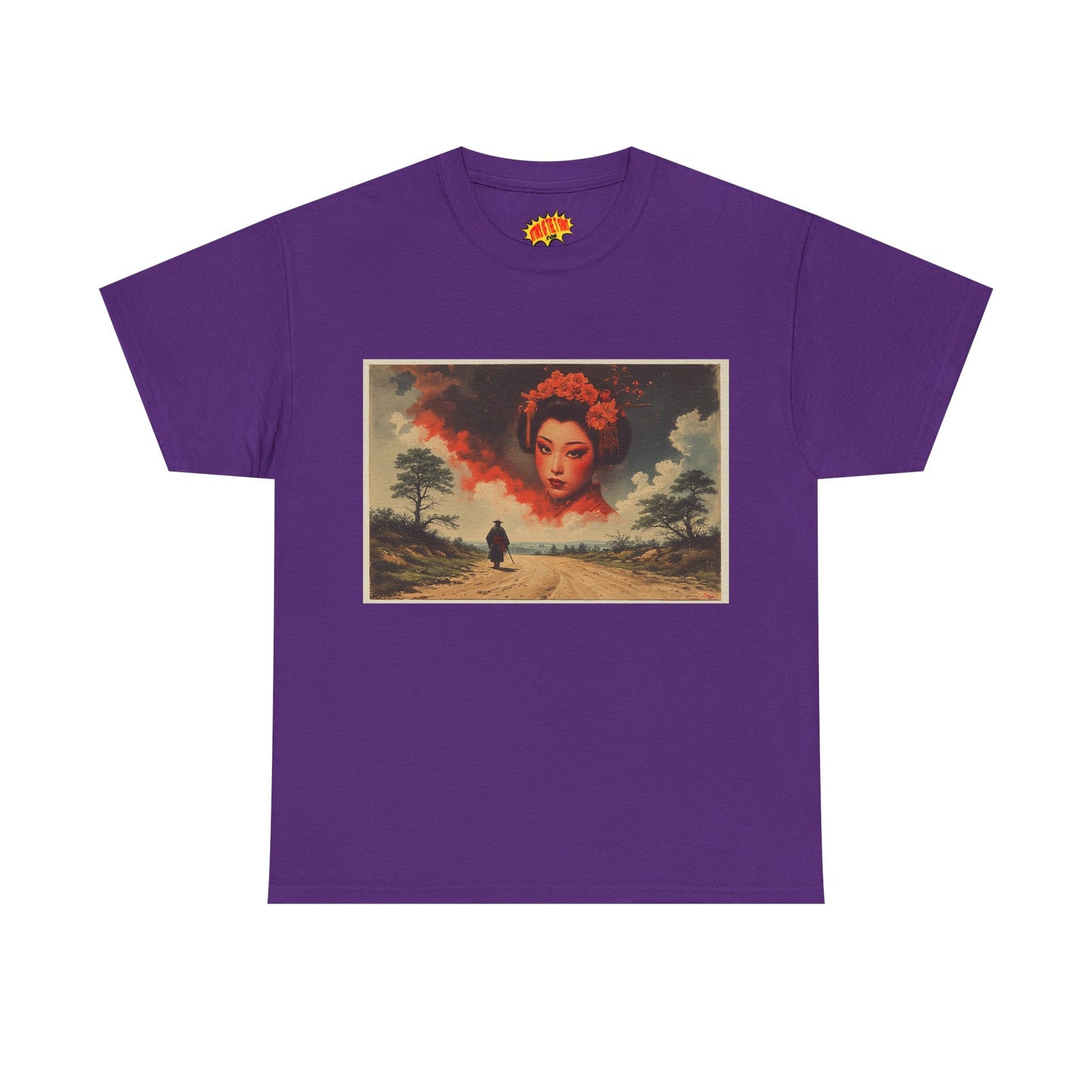 Samurai w/Cloud Geisha Woman T-Shirt *Multiple Colors*