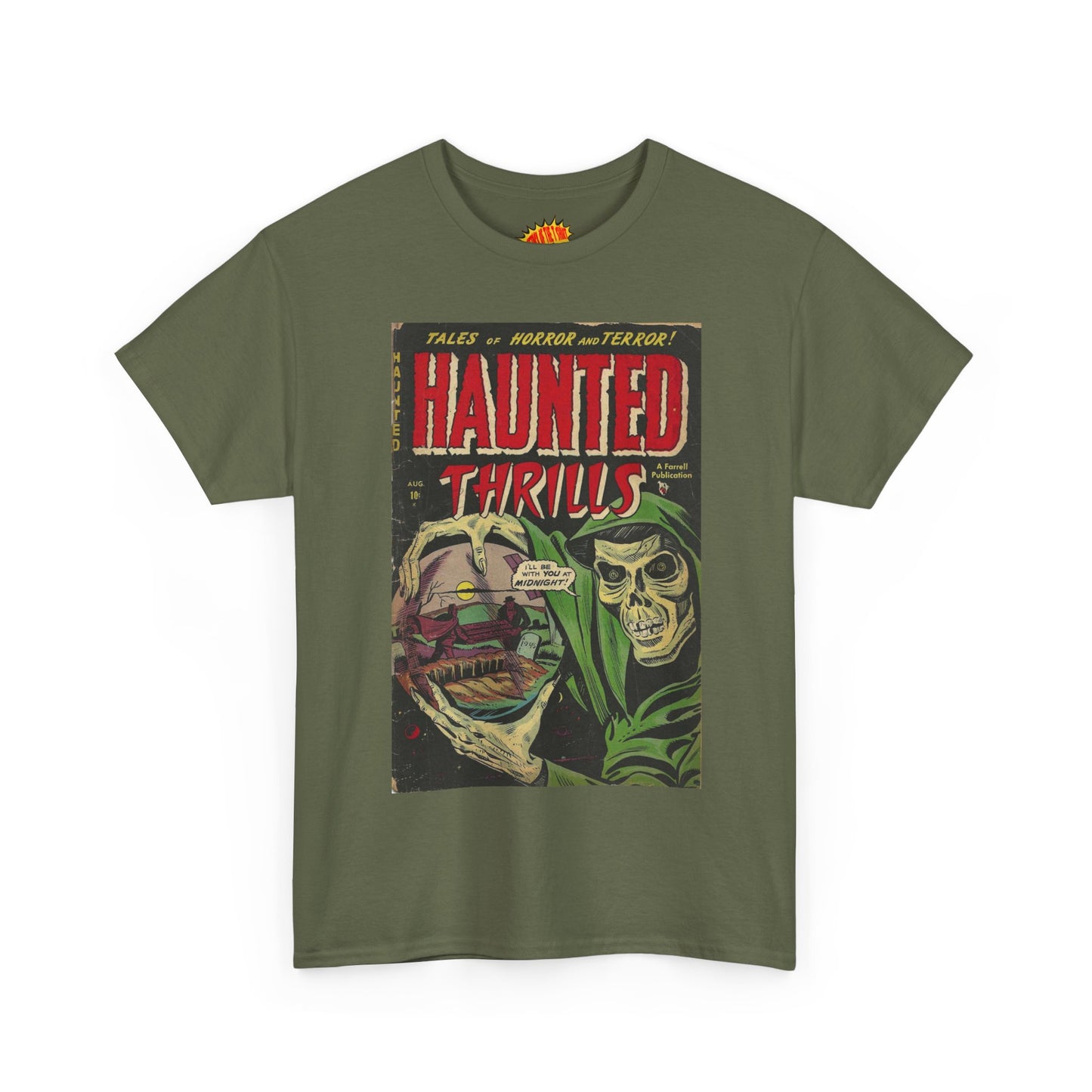 Haunted Thrills August Comic Tee Shirt *Multiple Colors*