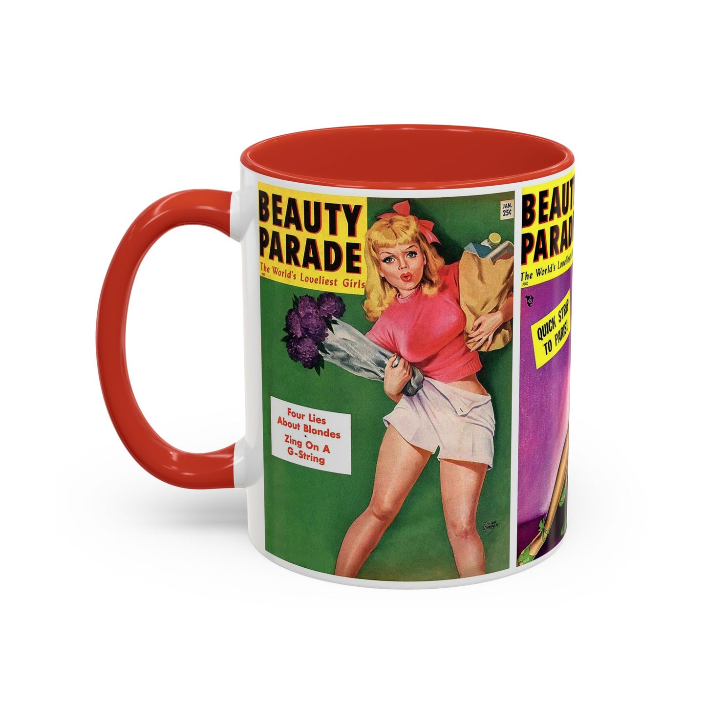 Beauty Parade Pin-Up Coffee Mug - 11oz, Multiple Colors Available