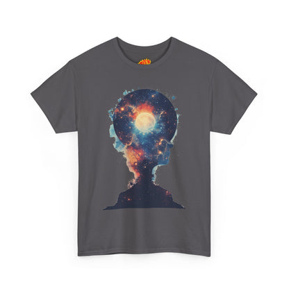 Abstract Galaxy Nebula Art w/Face Graphic Tee Shirt