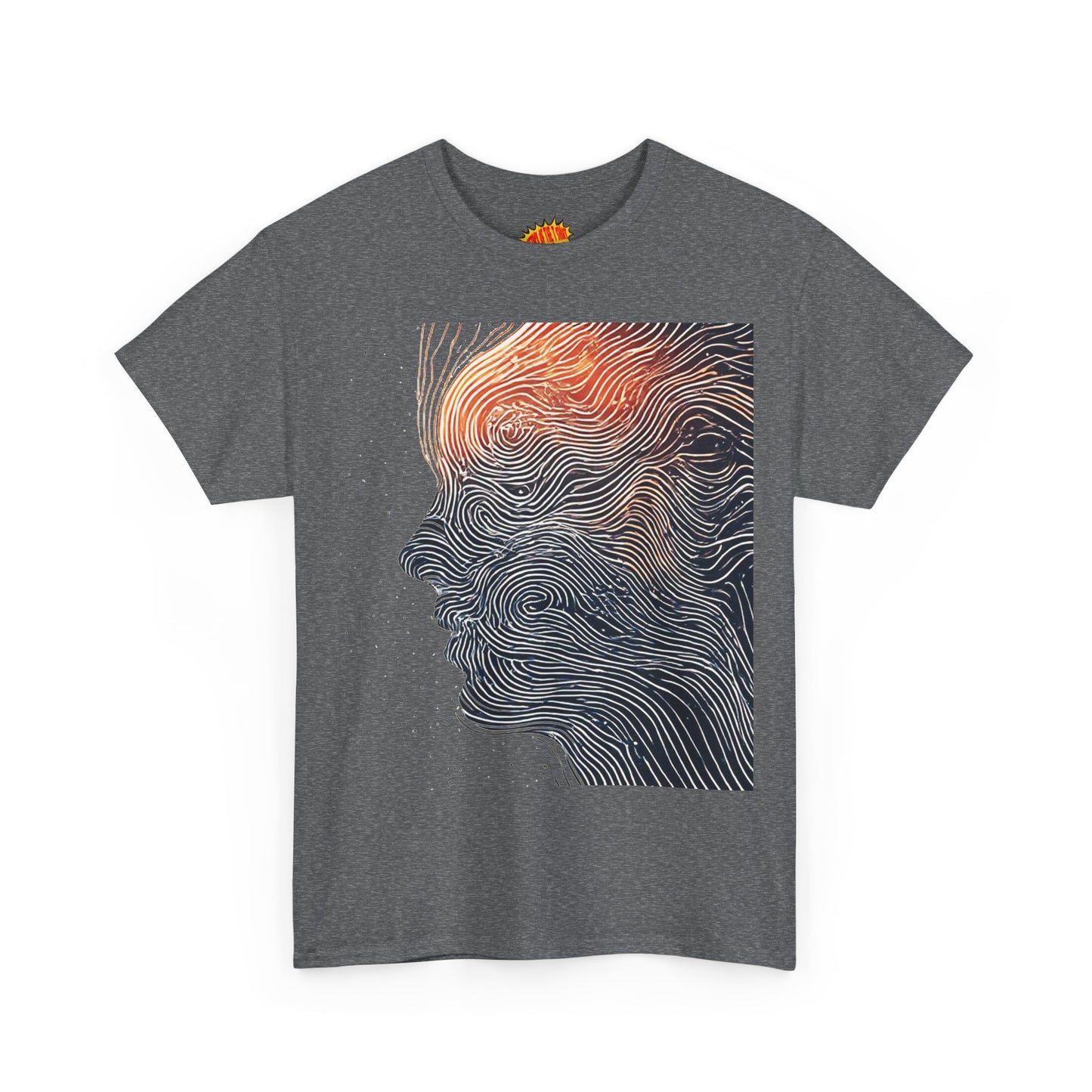Line Drawing Face Graphic Art Tee Shirt *Multiple Colors*