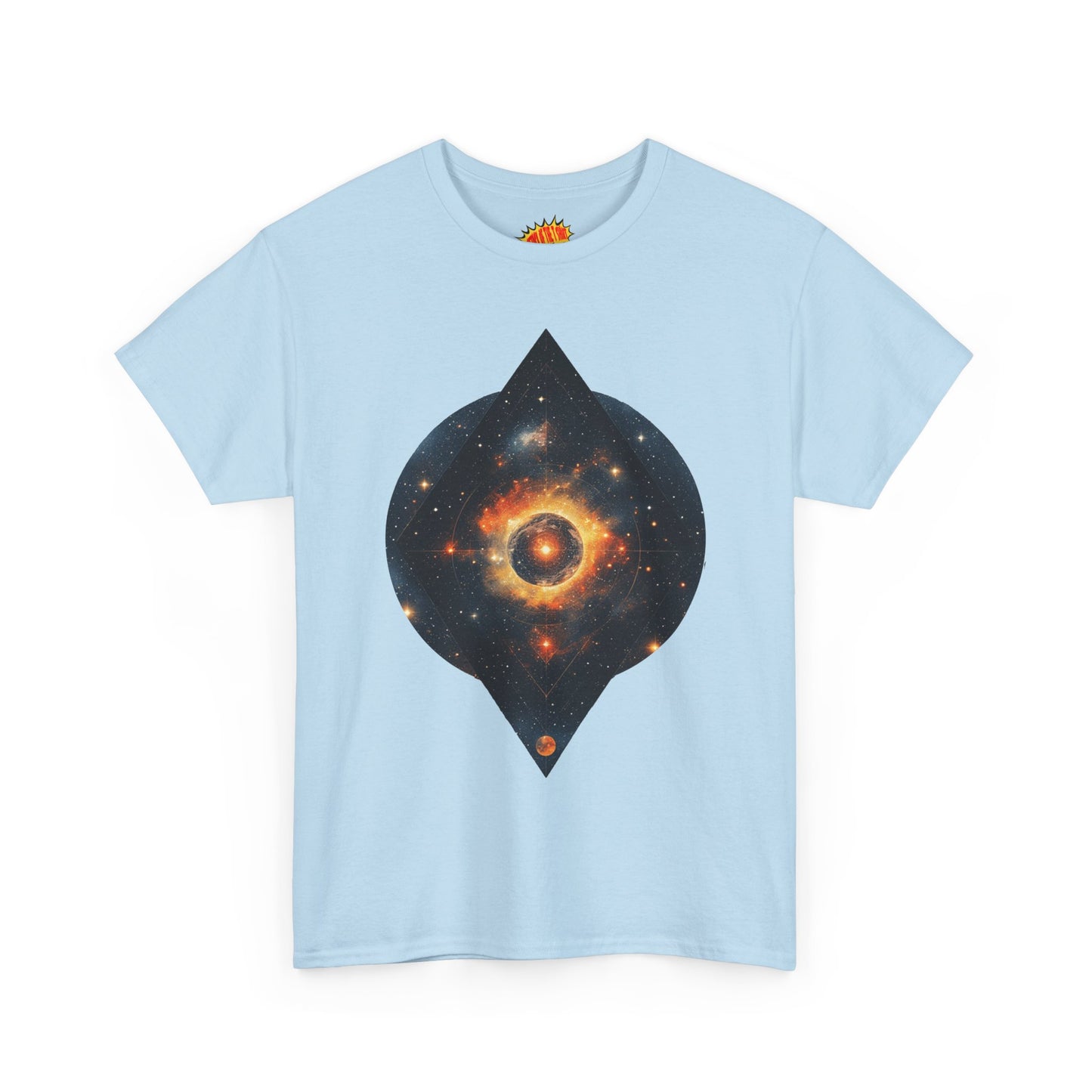 Rounded Diamond Shape Nebula Graphic Space Art Tee Shirt *Multiple Colors*