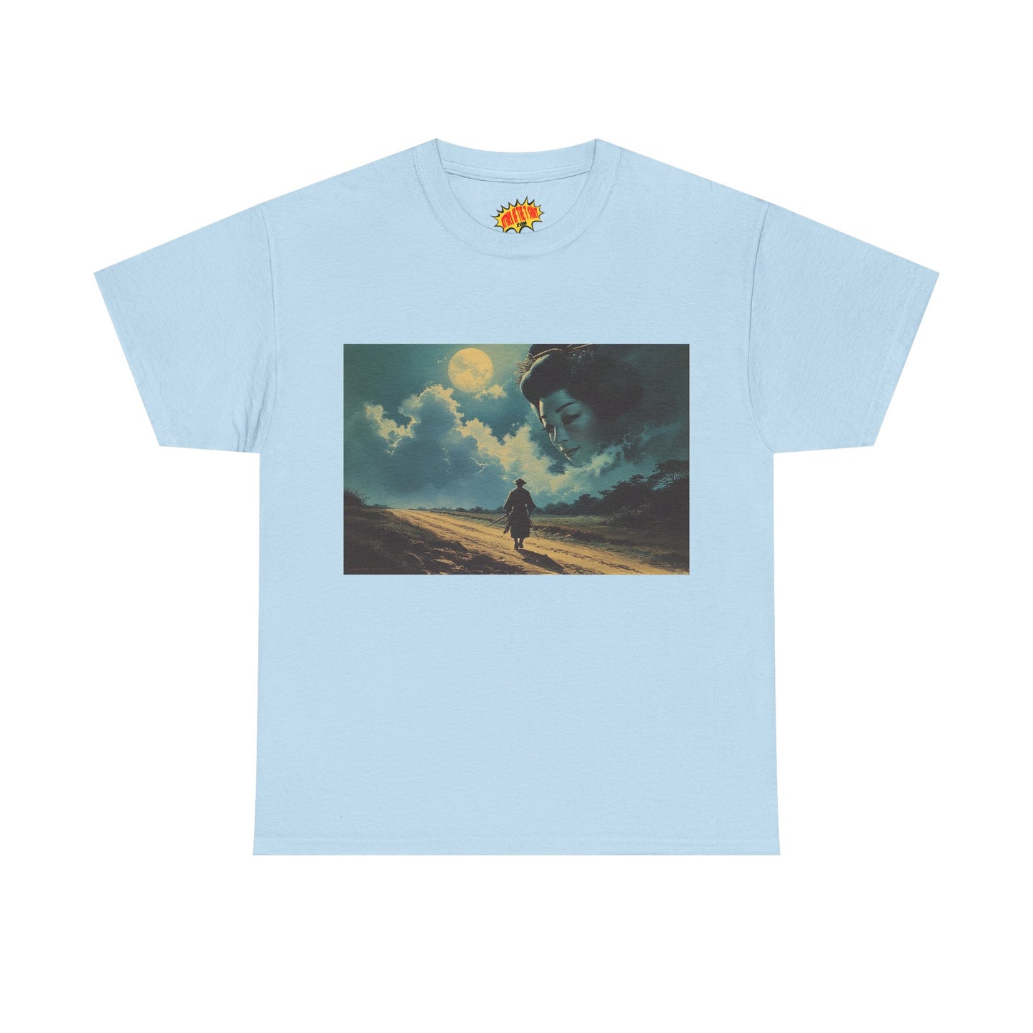 Samurai w/Night Sky Geisha Woman T-Shirt *Multiple Colors*