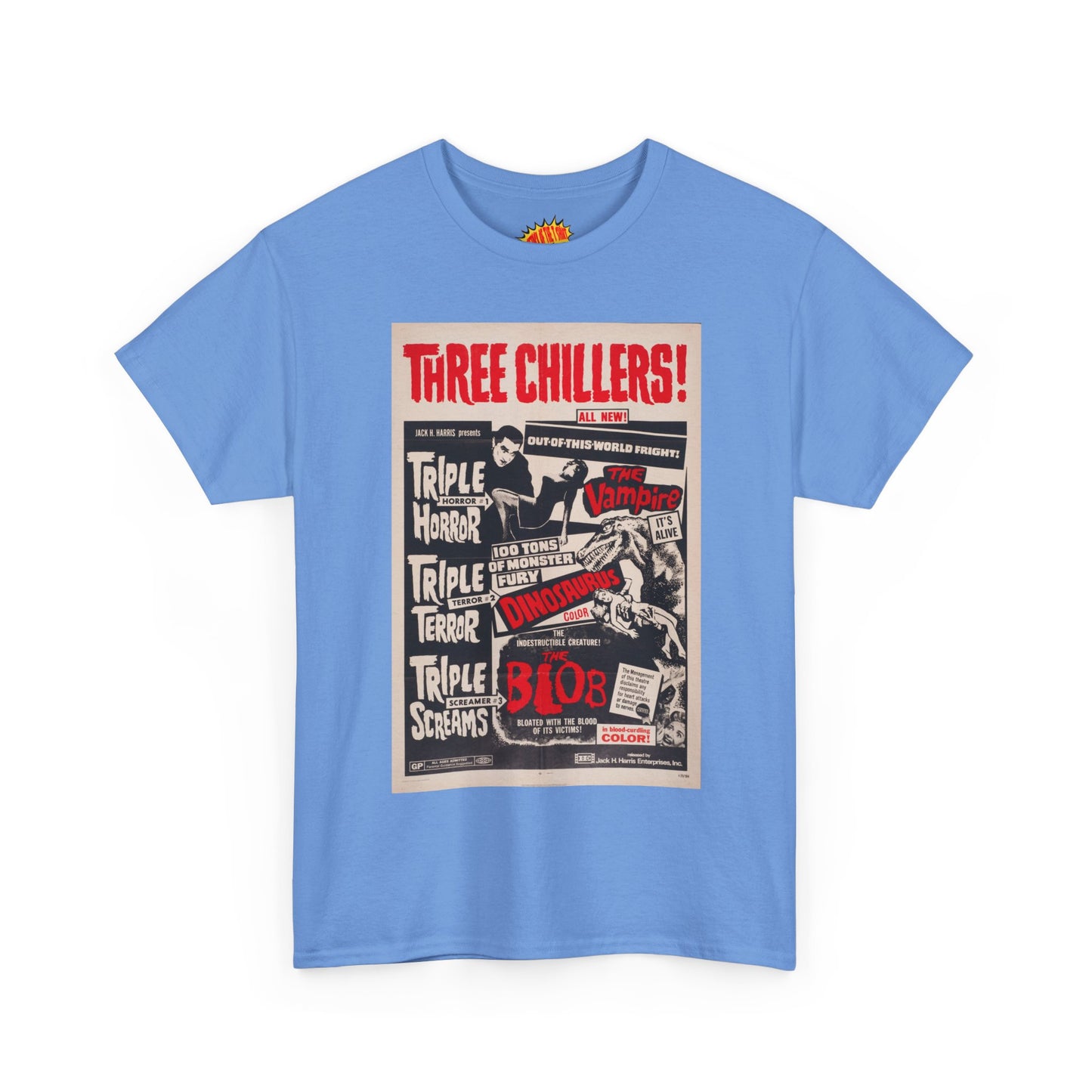 Three Chillers Movie Poster T-Shirt *Multiple Colors*