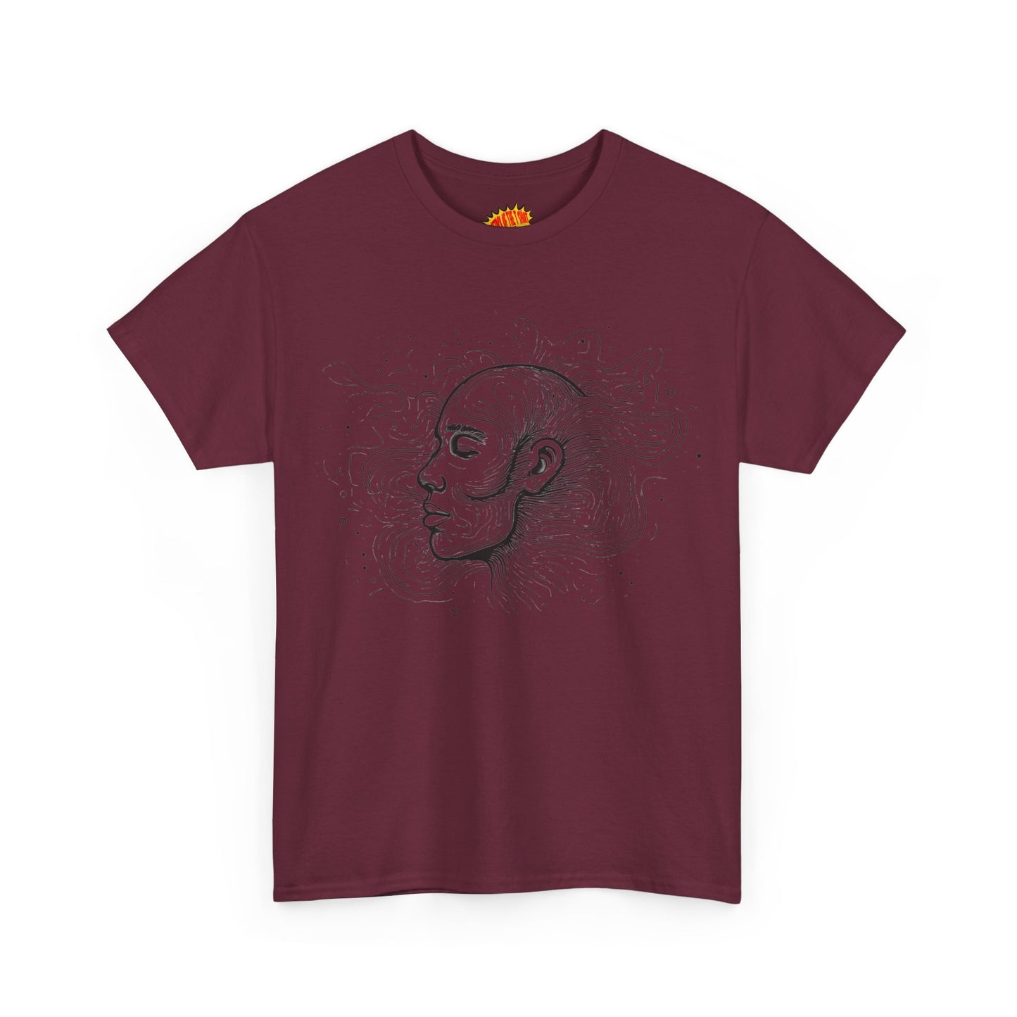 Line Drawing Graphic Art Face Tee Shirt *Multiple Colors*