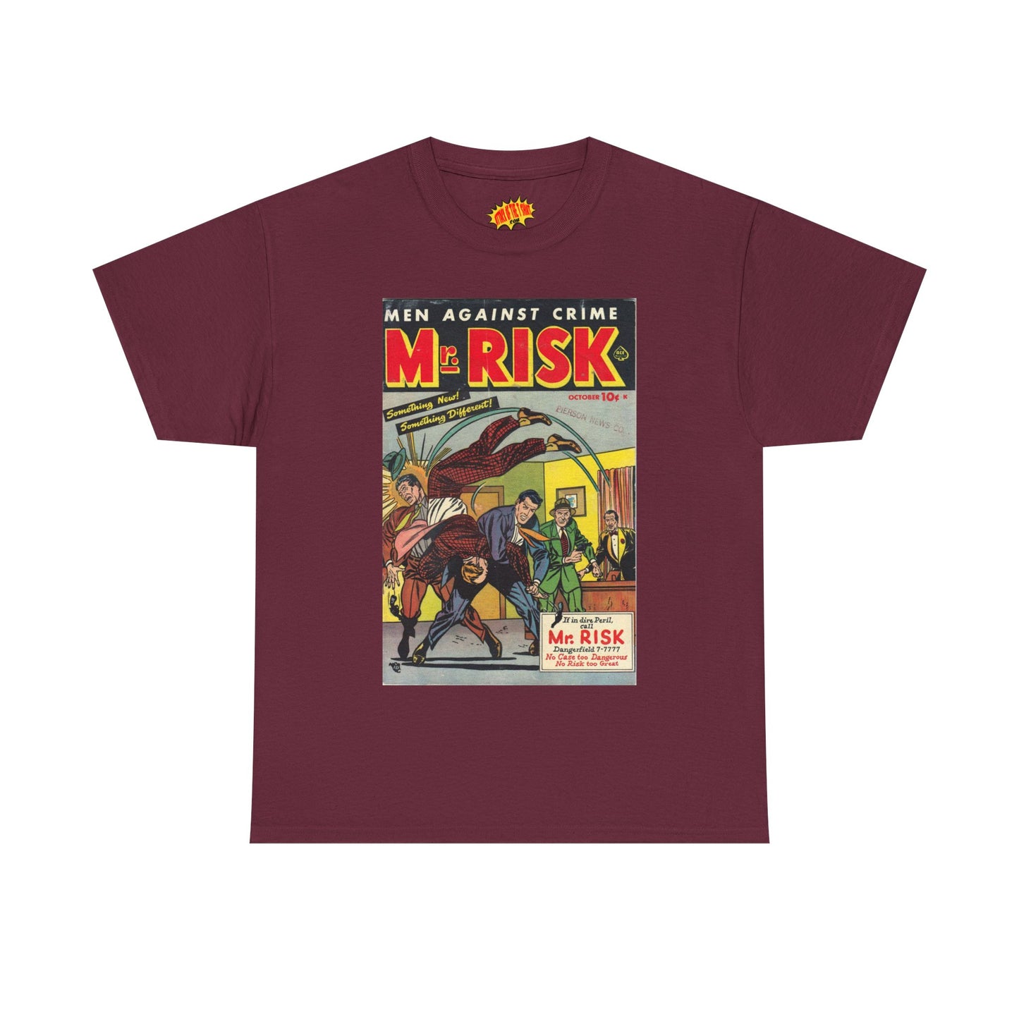 Mr. Risk October Comic Tee Shirt *Multiple Colors*