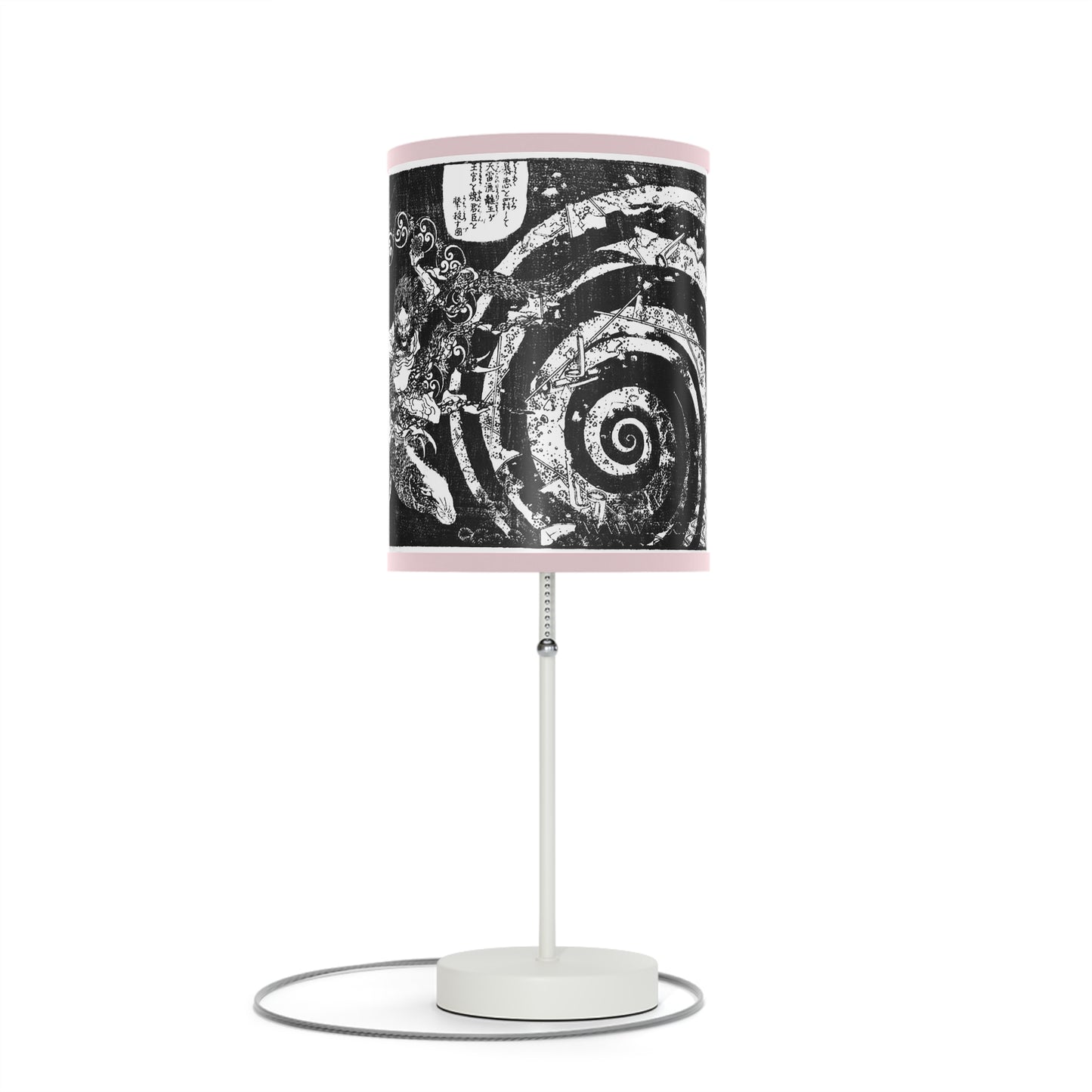 Destruction by Hokusai Japanese Woodcut Lamp