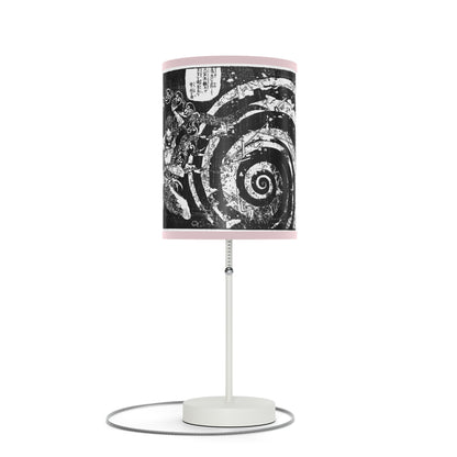 Destruction by Hokusai Japanese Woodcut Lamp