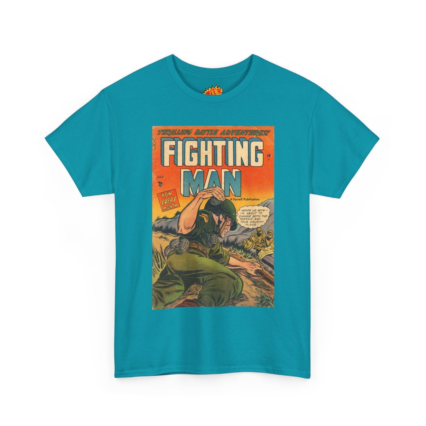 The Fighting Man July Comic Tee Shirt *Multiple Colors*