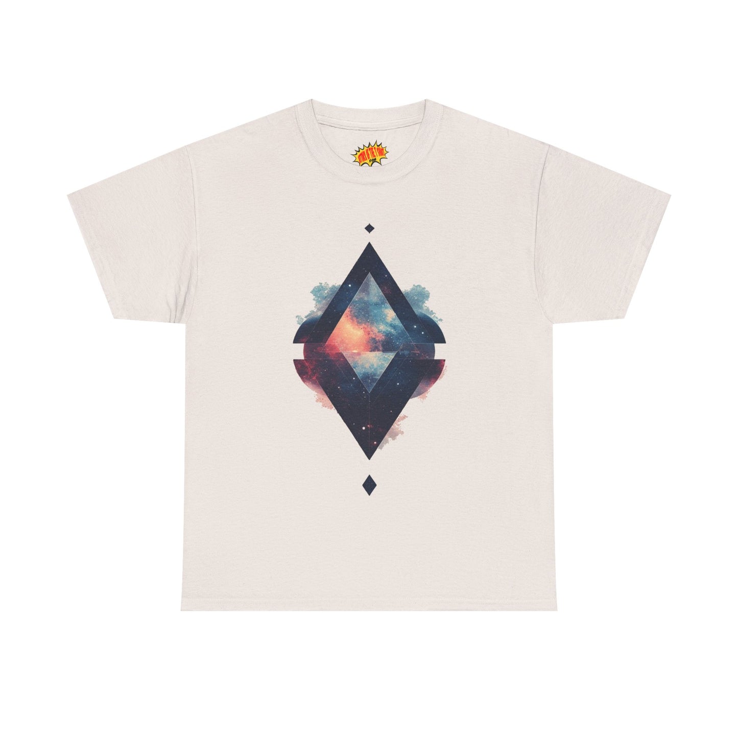 Split Diamond Shape Nebula Graphic Space Art Tee Shirt *Multiple Colors*