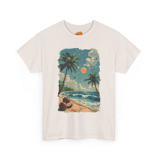 Vintage Style Beach Graphic Tee Shirt *Multiple Colors*