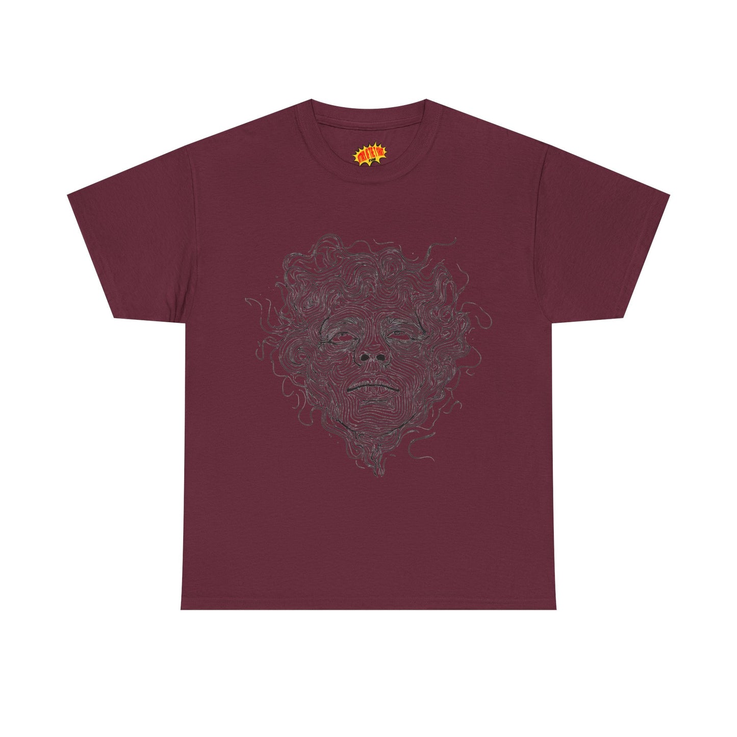 Human Face Line Drawing Graphic Art Tee Shirt *Multiple Colors*