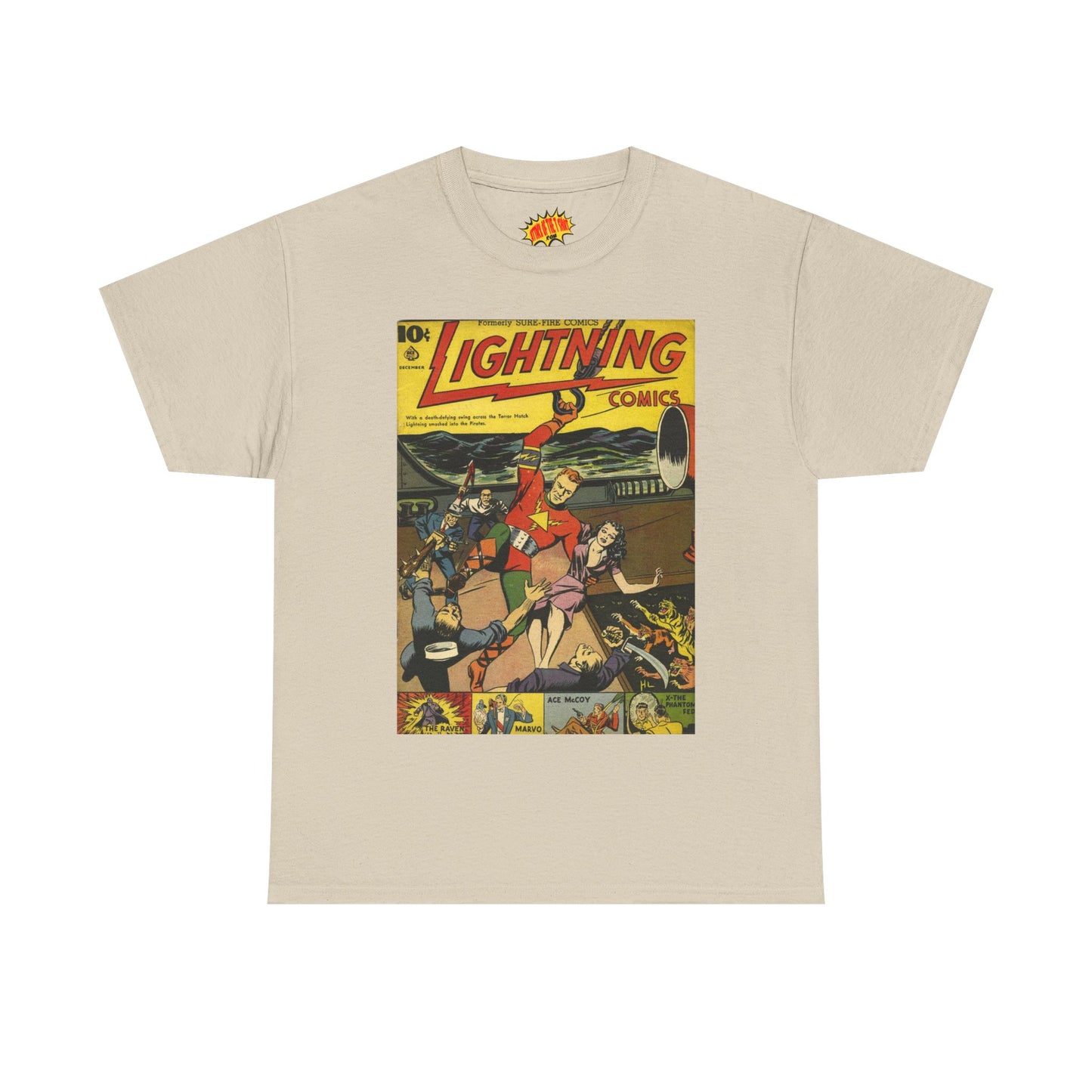 Lightning Comics December Comic Tee Shirt *Multiple Colors*