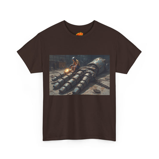 Anime Mech Shop Welding Scene T-Shirt *Multiple Colors*