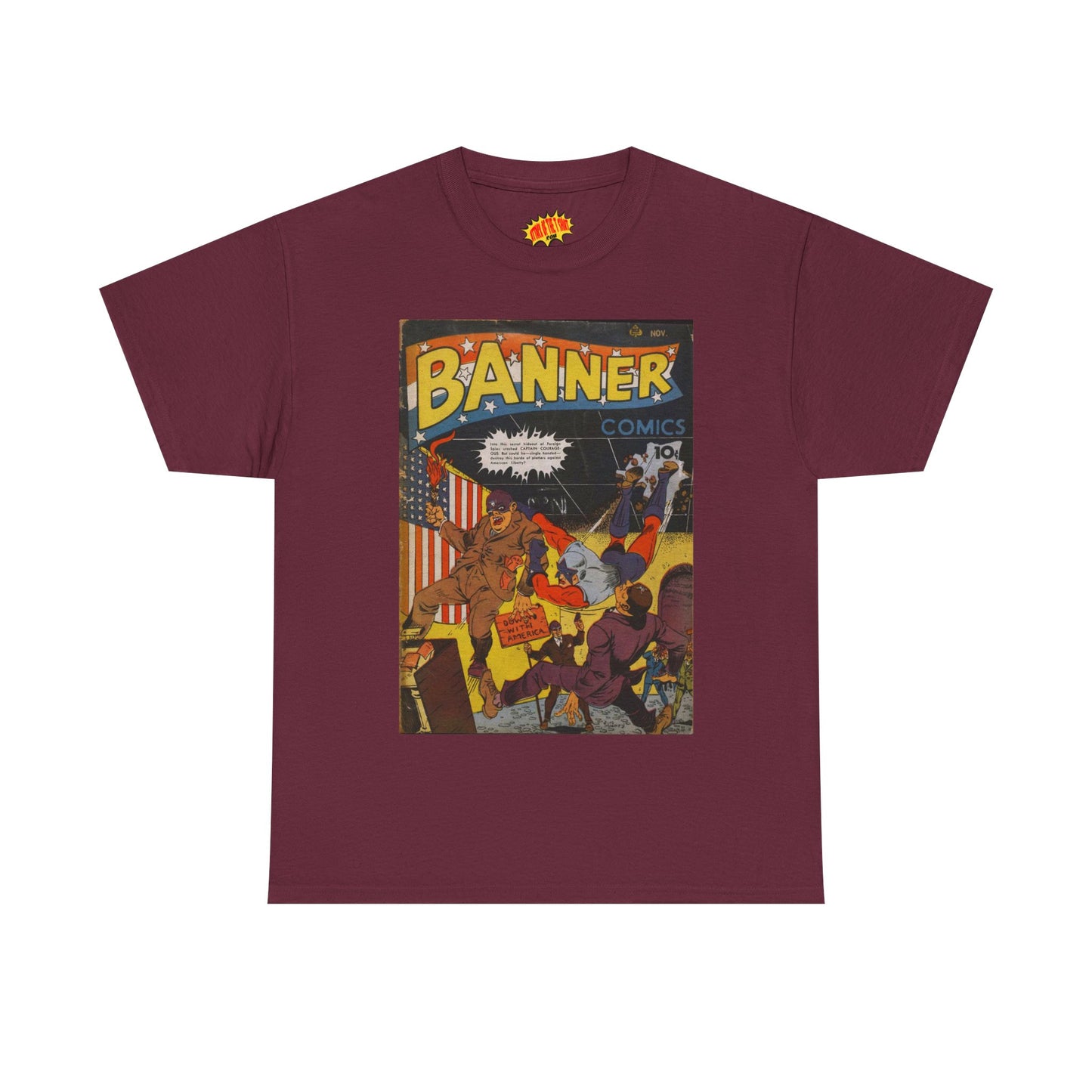 Banner Nov. Comic Tee Shirt *Multiple Colors*
