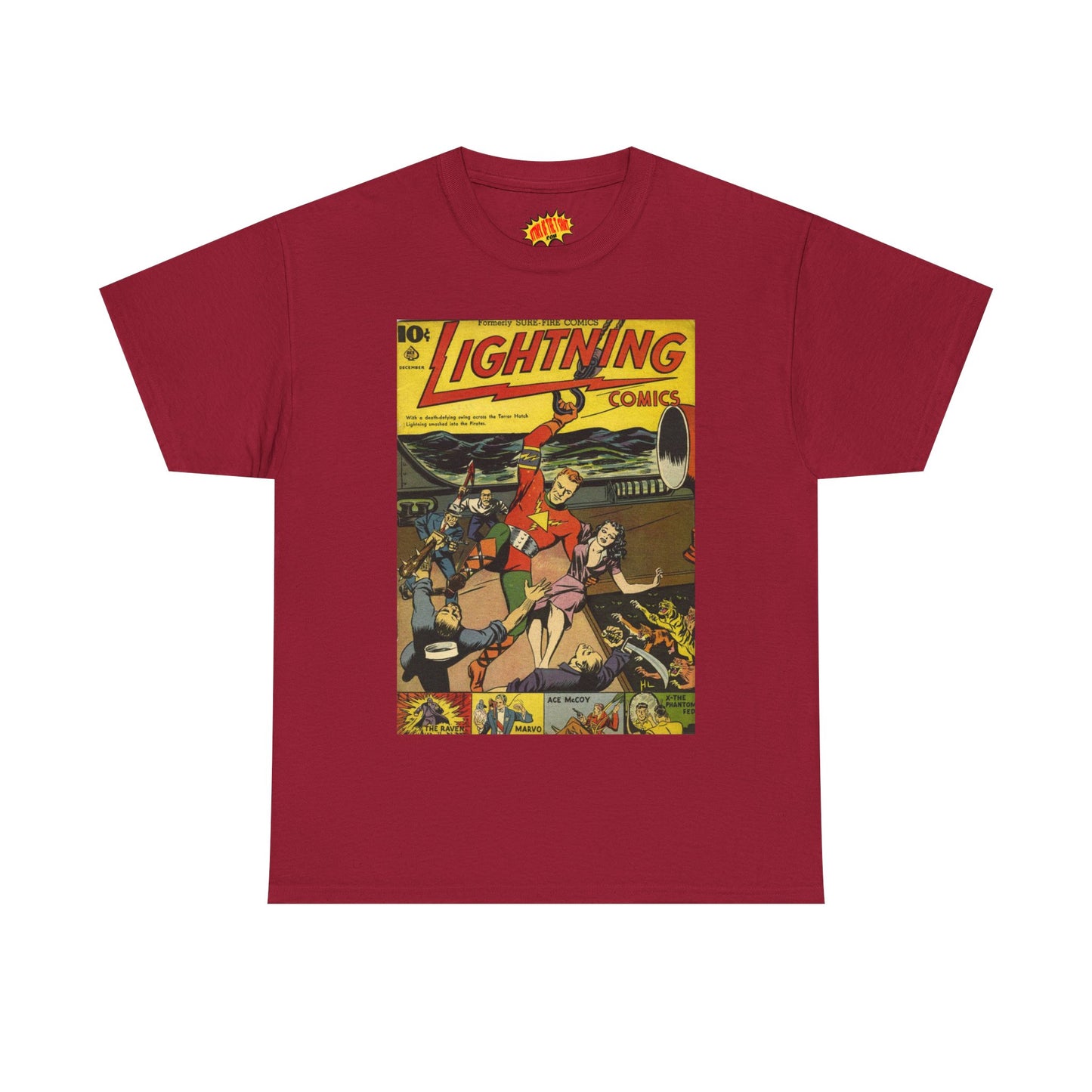 Lightning Comics December Comic Tee Shirt *Multiple Colors*