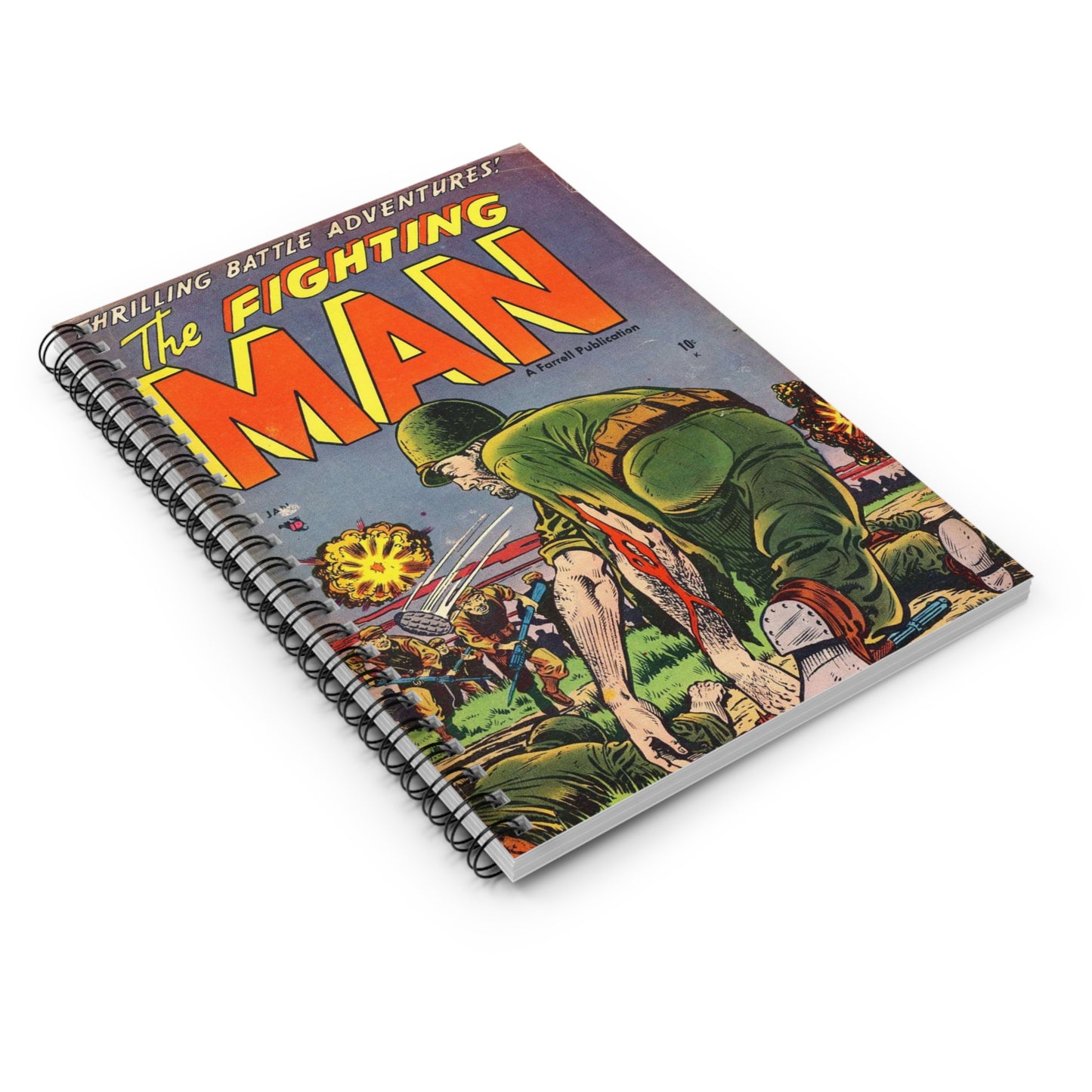 The Fighting Man January Comic Book Cover Notebook