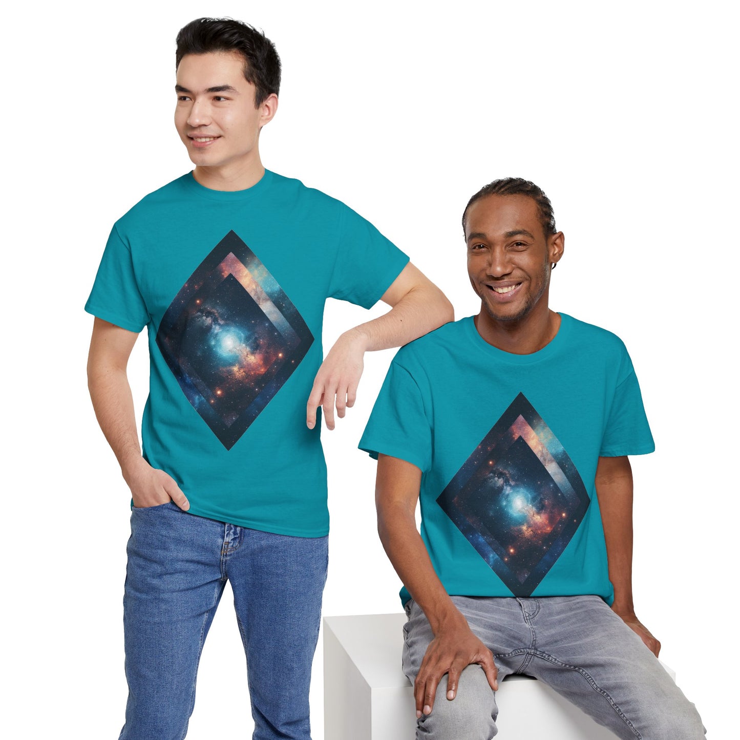 Diamond Galaxy Art Graphic Tee Shirt *Multiple Colors*