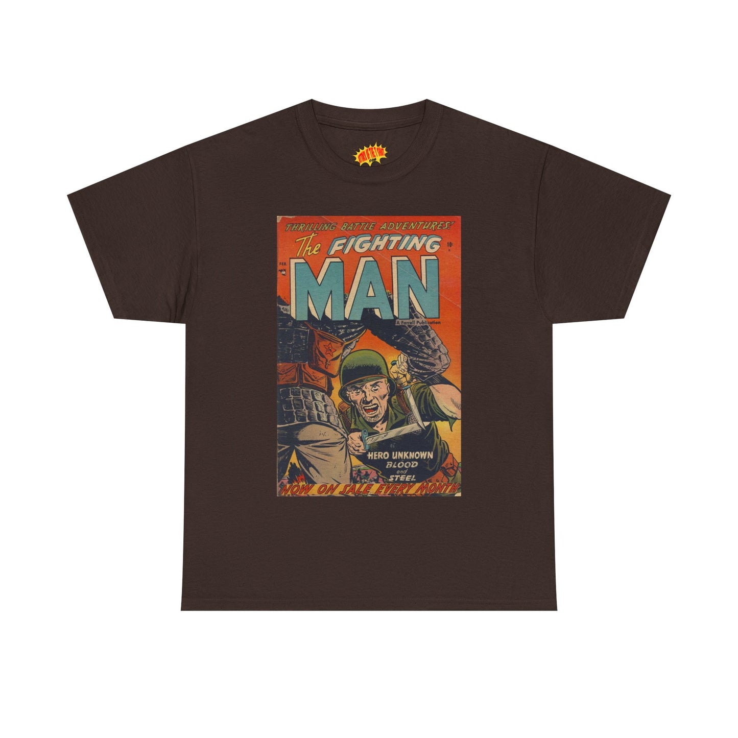 The Fighting Man February Comic Tee Shirt *Multiple Colors*