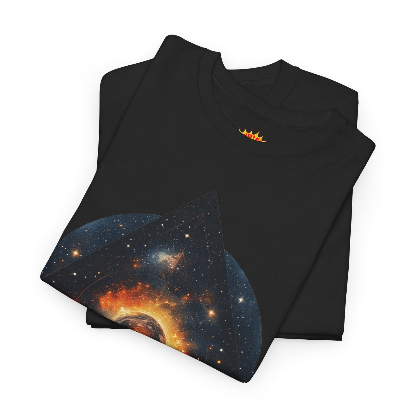 Rounded Diamond Shape Nebula Graphic Space Art Tee Shirt *Multiple Colors*