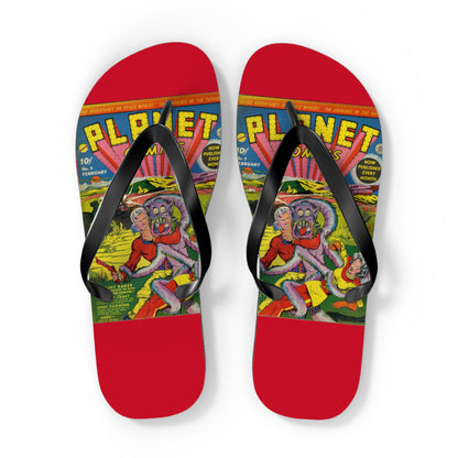 Planet Comics #2 Flip Flops Red *Multiple Sizes Available*