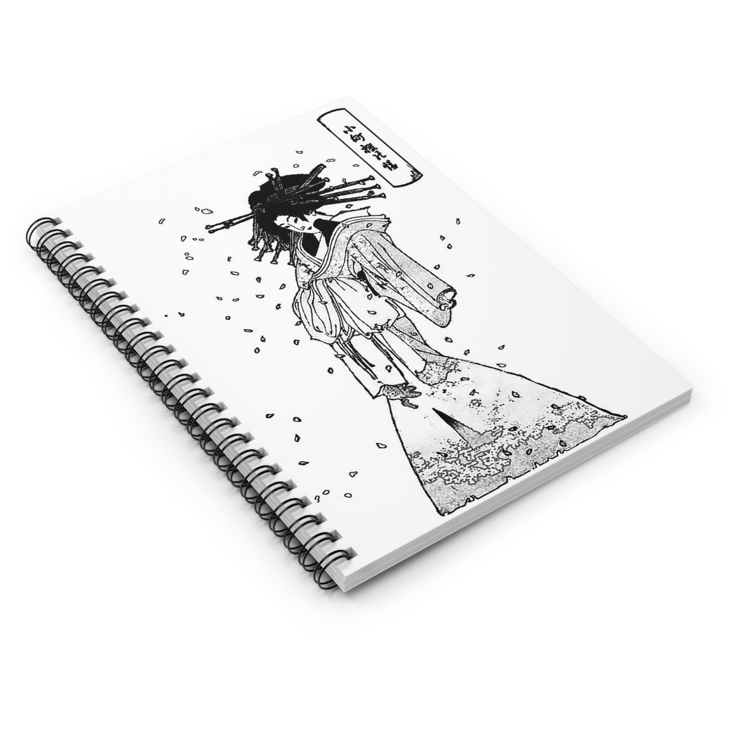 Spirit of the Komachi Cherry Tree - Tsukioka Yoshitoshi Spiral Notebook